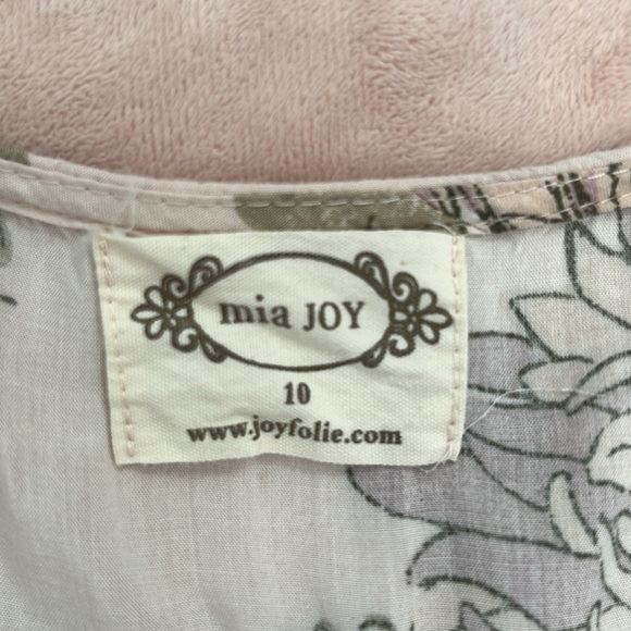 Mia Joy Girls Floral Wrap Dress Robe Size 10 - Picture 5 of 8